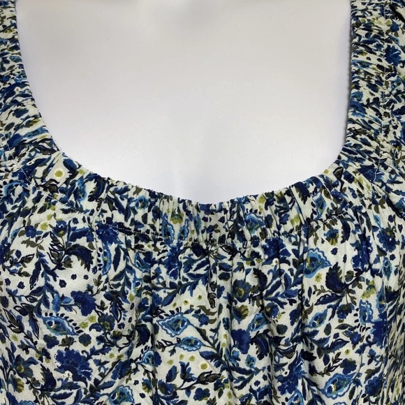 Wild Fable Blue Floral babydoll mini dress M NWT - Picture 10 of 16